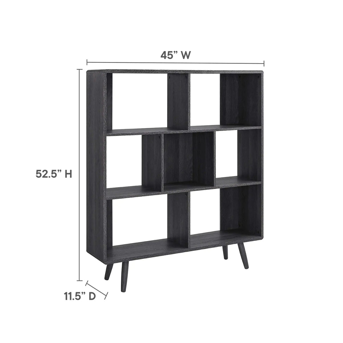 Transmit 7 Shelf Wood Grain Bookcase by Modway by HouseOfZazla