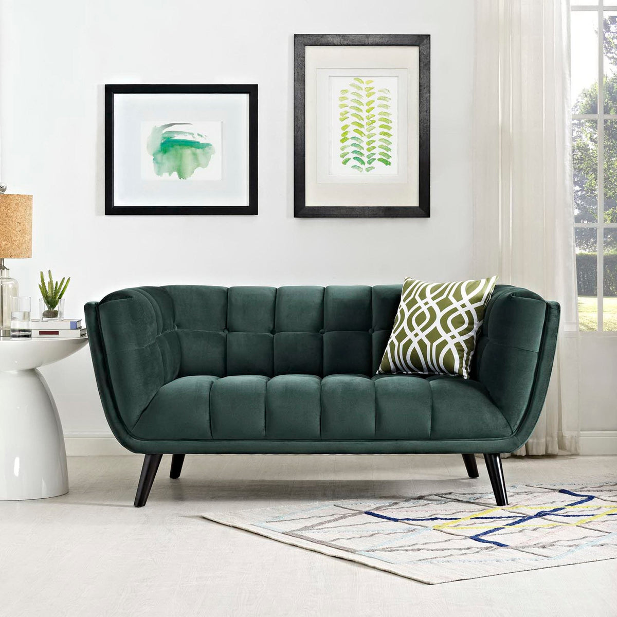 Bestow Performance Velvet Loveseat by Modway, photo 4 of 4