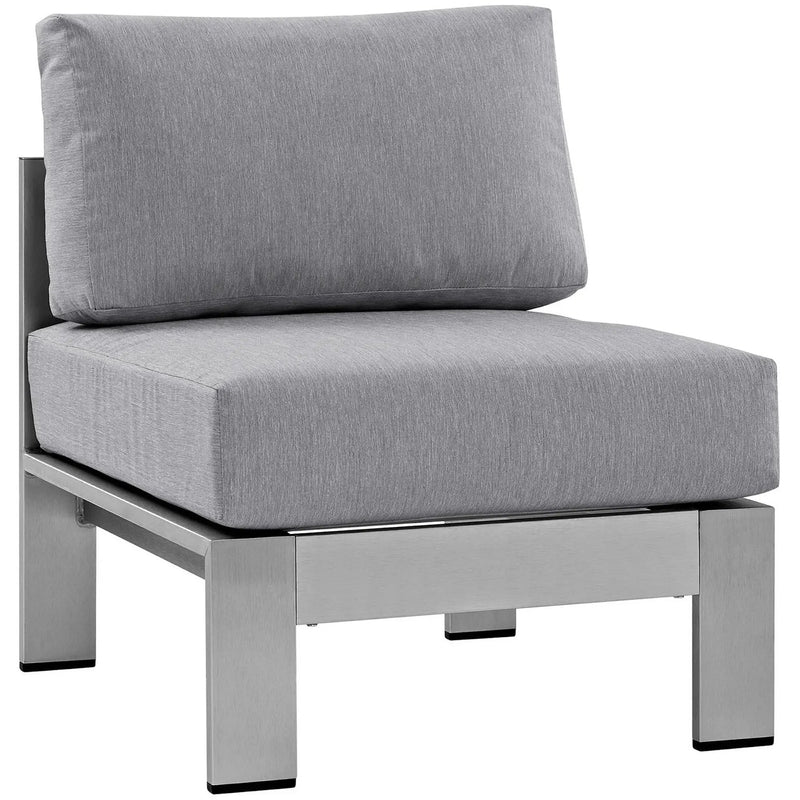 Shore 5 Piece Outdoor Patio Aluminum Sectional Sofa Set by Modway by HouseOfZazla