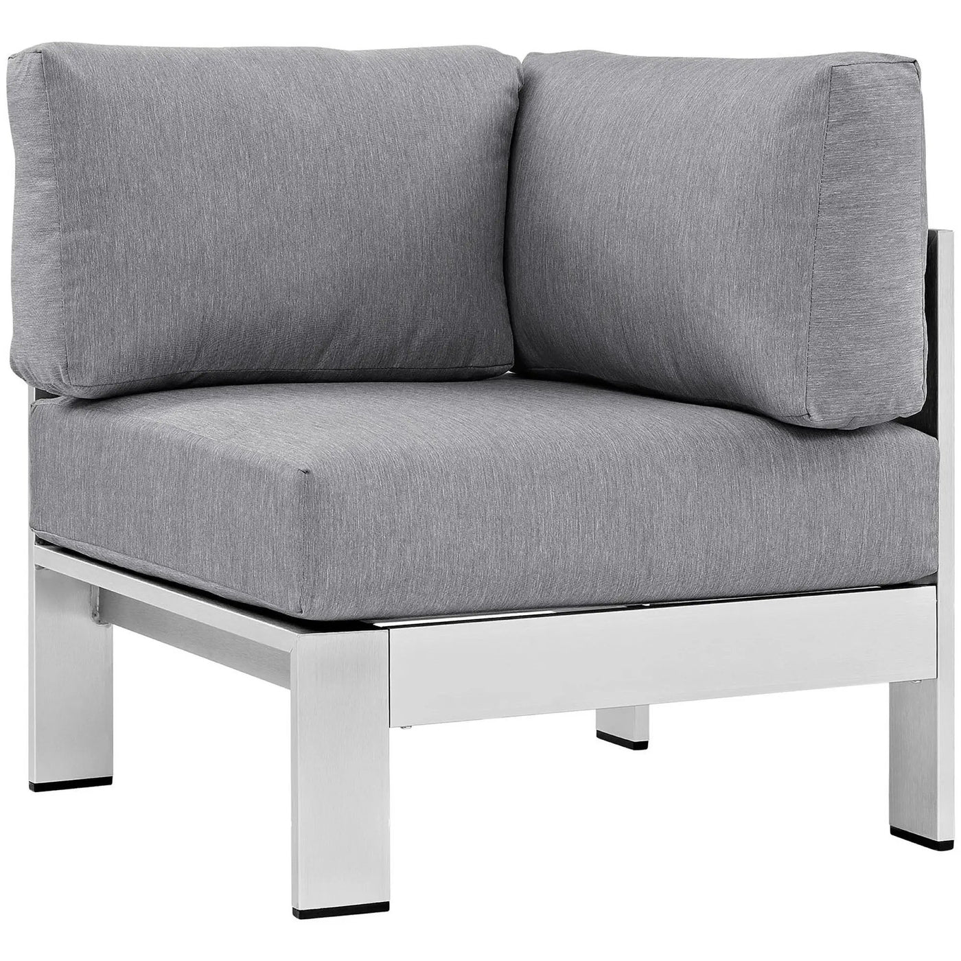 Shore 6 Piece Outdoor Patio Aluminum Sectional Sofa Set by Modway by HouseOfZazla