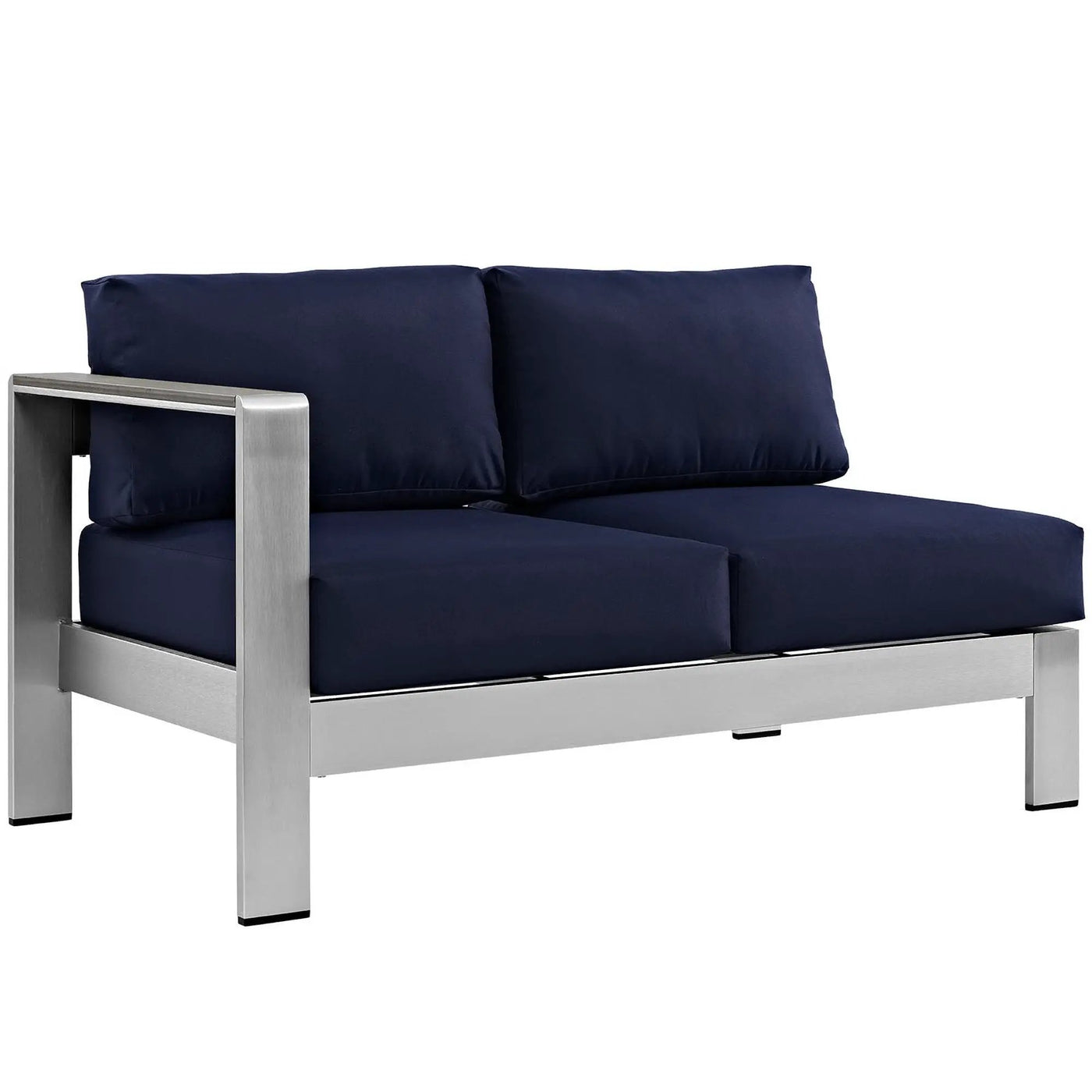 Shore 6 Piece Outdoor Patio Aluminum Sectional Sofa Set by Modway by HouseOfZazla