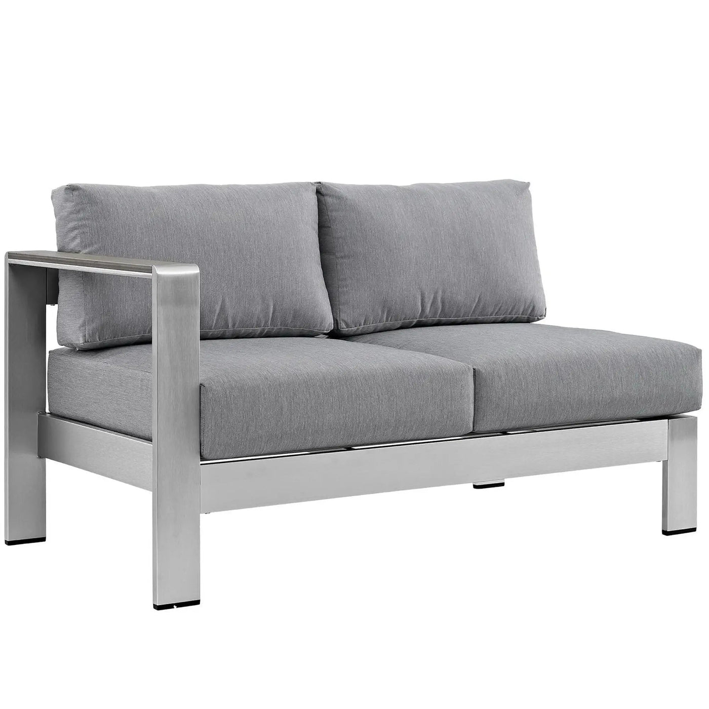 Shore 6 Piece Outdoor Patio Aluminum Sectional Sofa Set by Modway by HouseOfZazla
