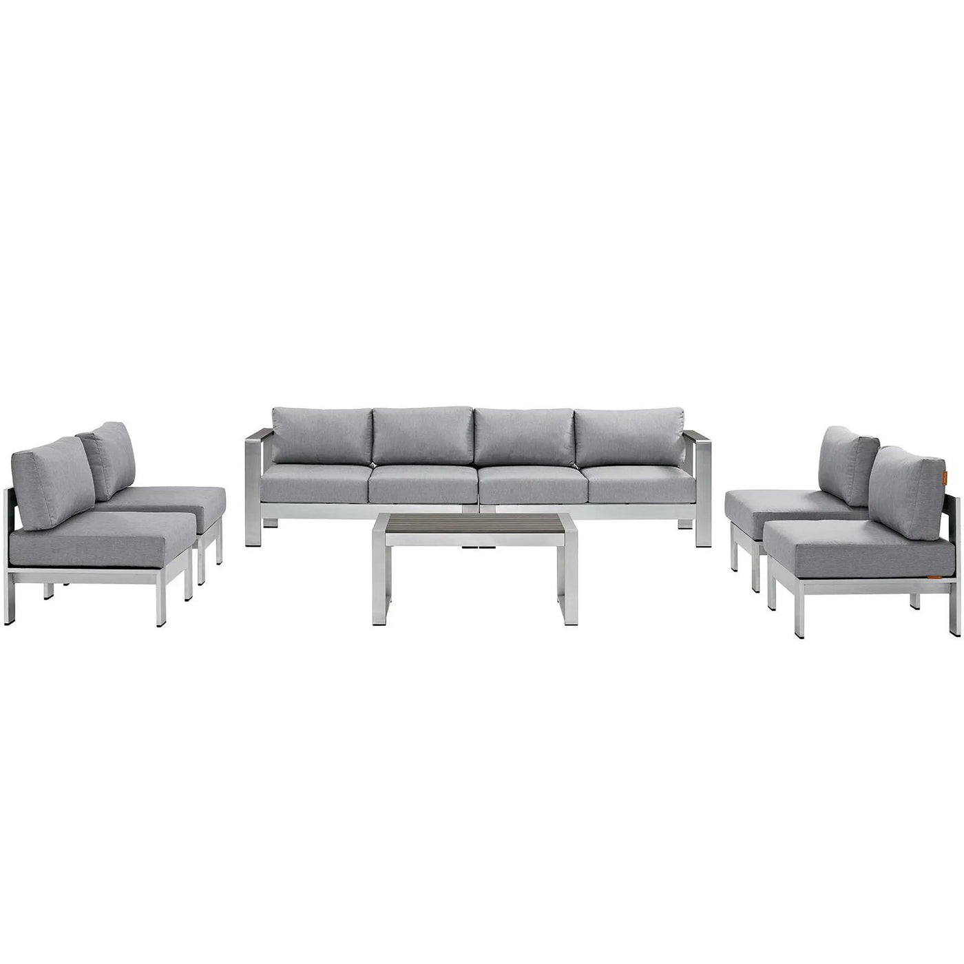 Shore 7 Piece Outdoor Patio Sectional Sofa Set by Modway by HouseOfZazla