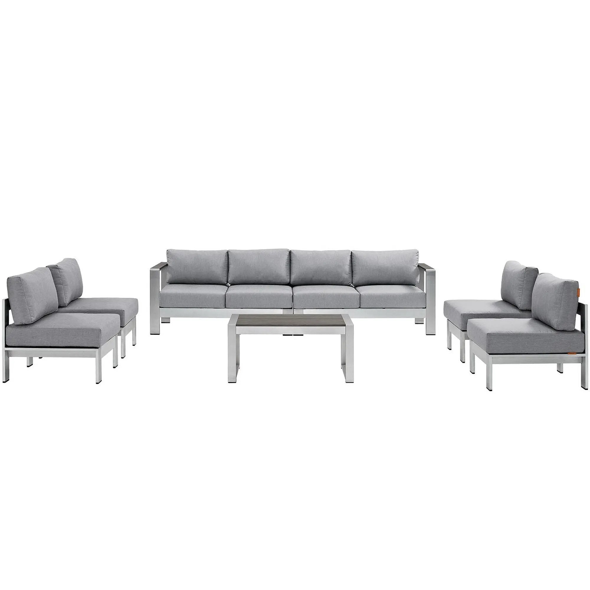 Shore 7 Piece Outdoor Patio Sectional Sofa Set by Modway by HouseOfZazla