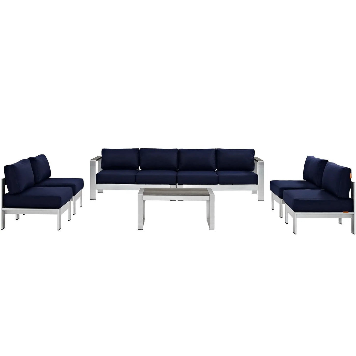 Shore 7 Piece Outdoor Patio Sectional Sofa Set by Modway by HouseOfZazla