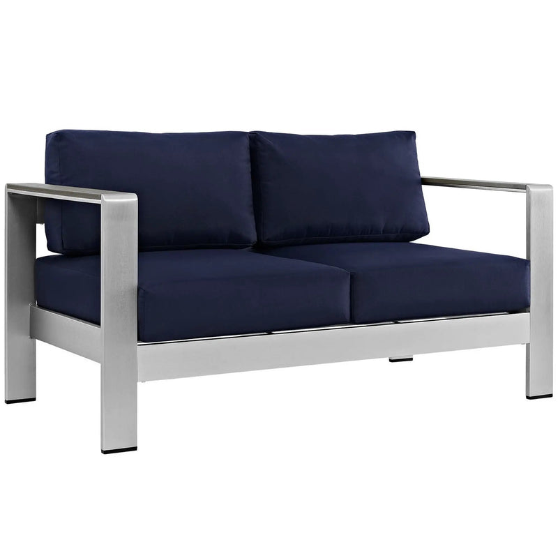 Shore 4 Piece Outdoor Patio Aluminum Sectional Sofa Set by Modway by HouseOfZazla