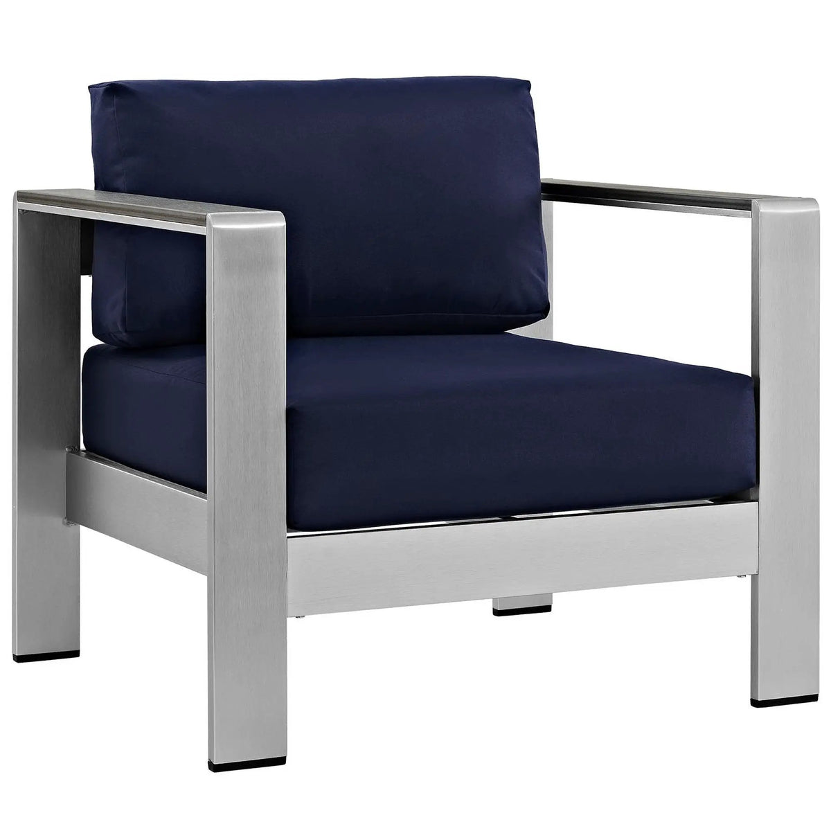 Shore 4 Piece Outdoor Patio Aluminum Sectional Sofa Set by Modway by HouseOfZazla