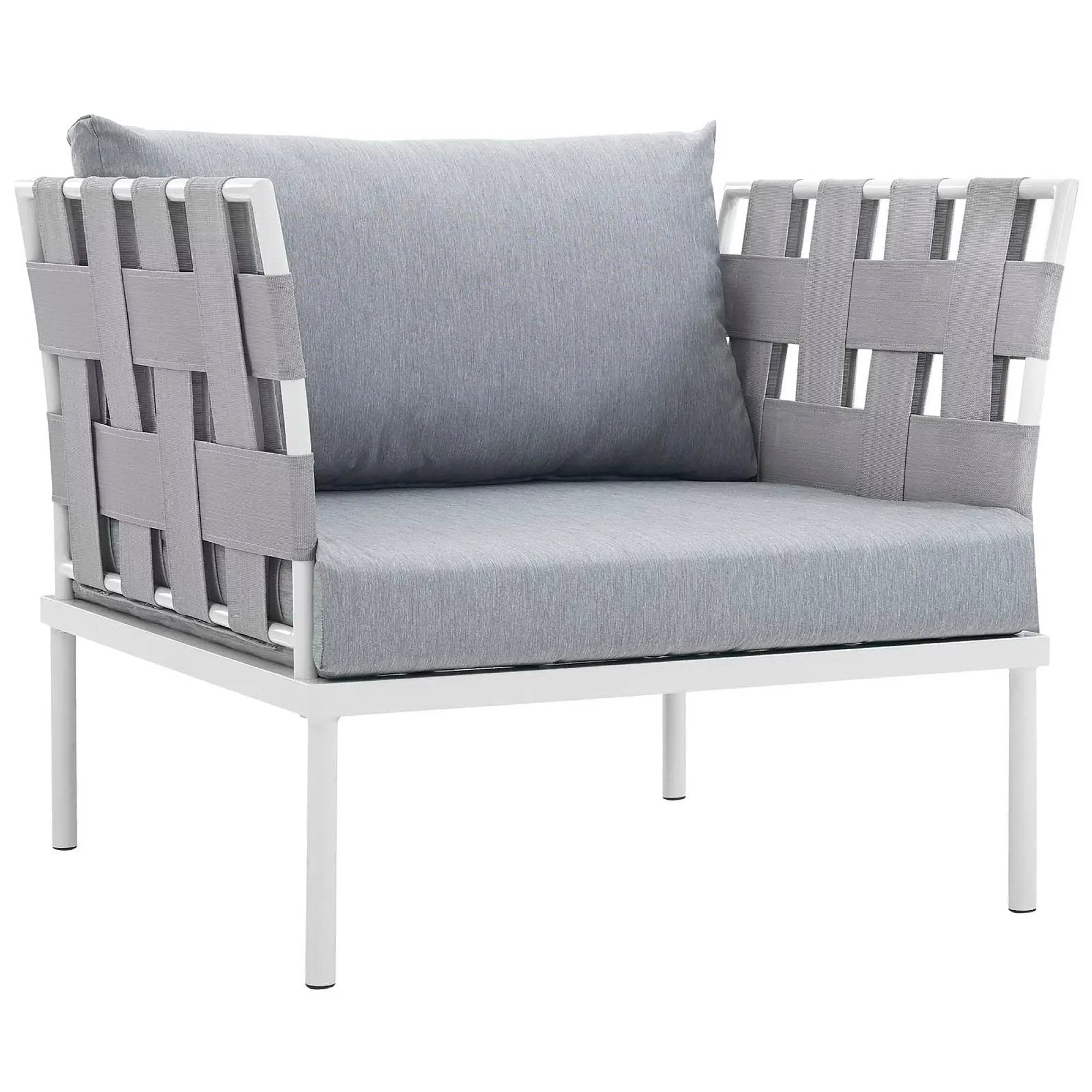 Harmony 3-Piece Outdoor Patio Aluminum Sectional Sofa Set by Modway by HouseOfZazla