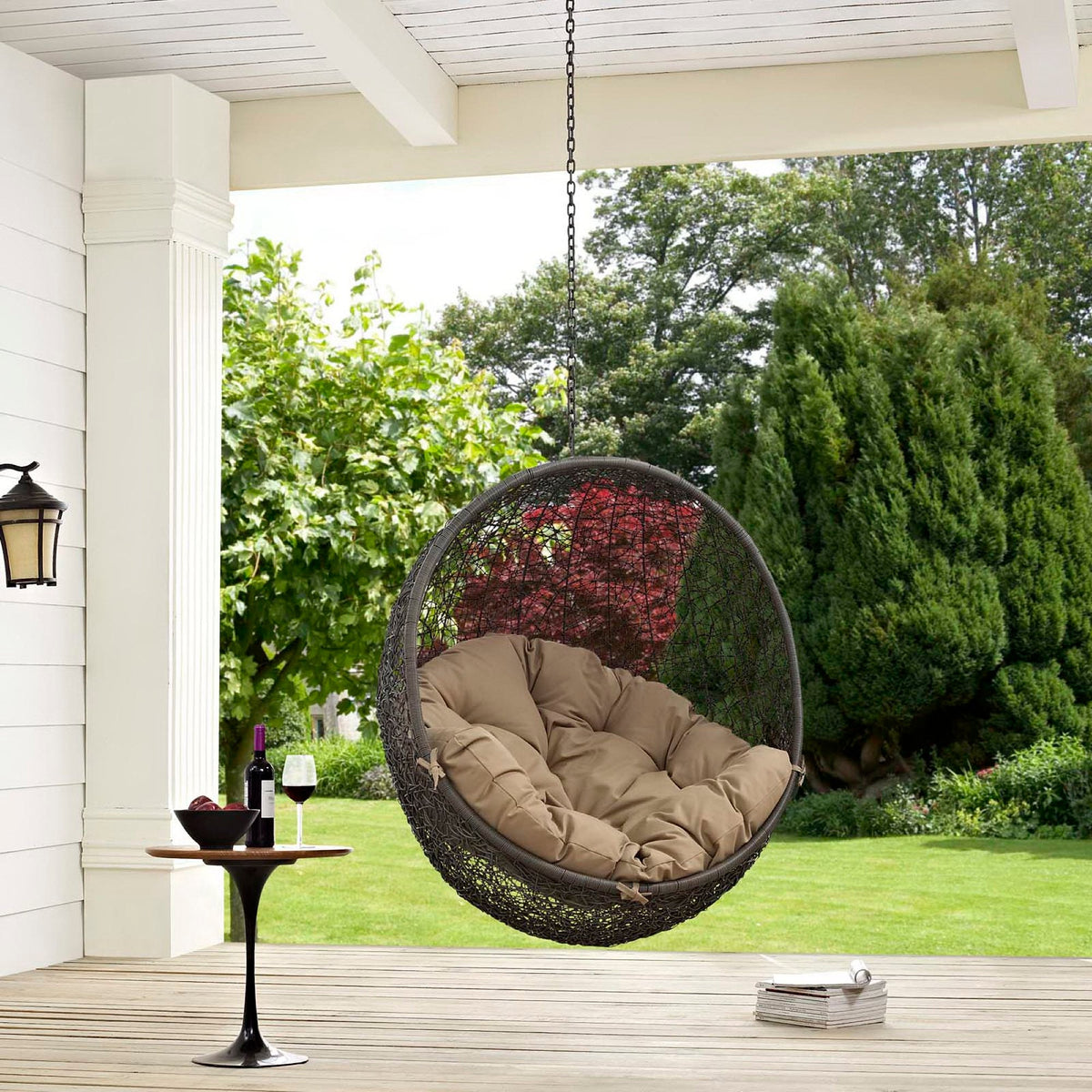 Hide Outdoor Patio Swing Chair Without Stand by Modway, photo 9 of 44