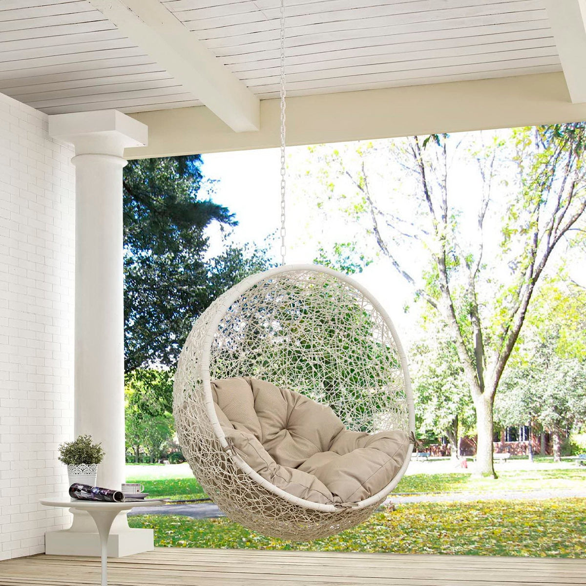 Hide Outdoor Patio Swing Chair Without Stand by Modway, photo 29 of 44