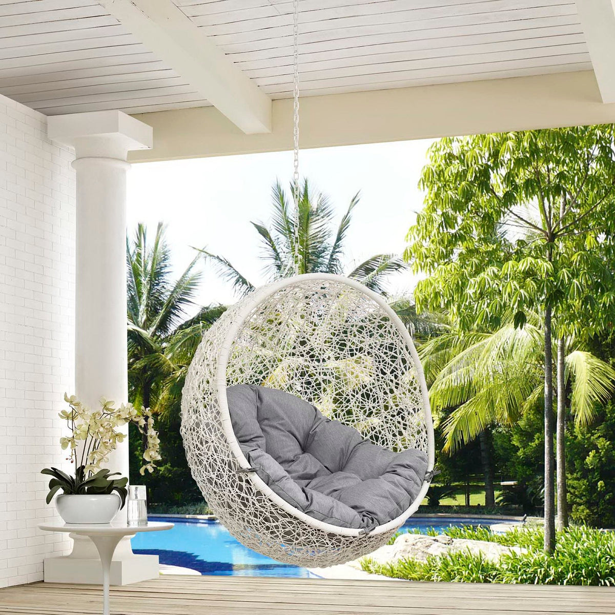 Hide Outdoor Patio Swing Chair Without Stand by Modway, photo 32 of 44