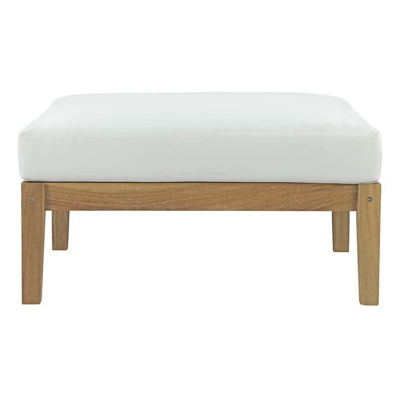 Bayport Outdoor Patio Teak Ottoman by Modway by HouseOfZazla