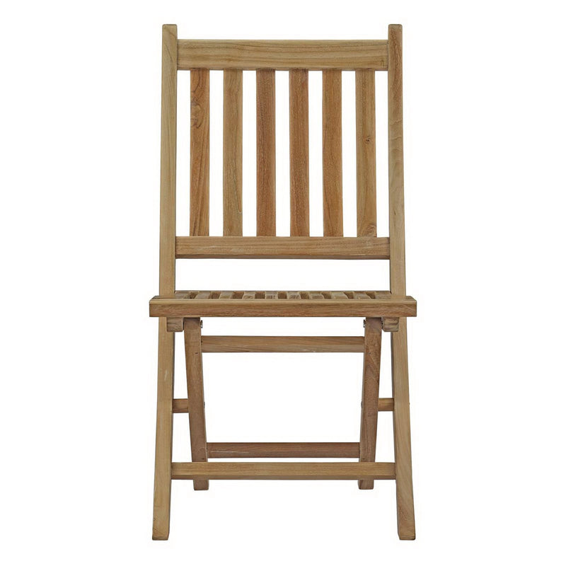 Marina Outdoor Patio Teak Folding Chair by Modway - EEI-2702, photo 4 of 6