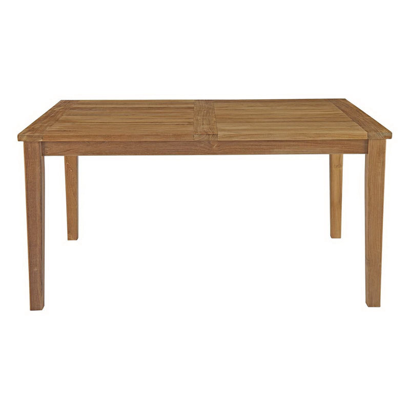 Marina 60" Outdoor Patio Teak Dining Table by Modway, photo 2 of 4