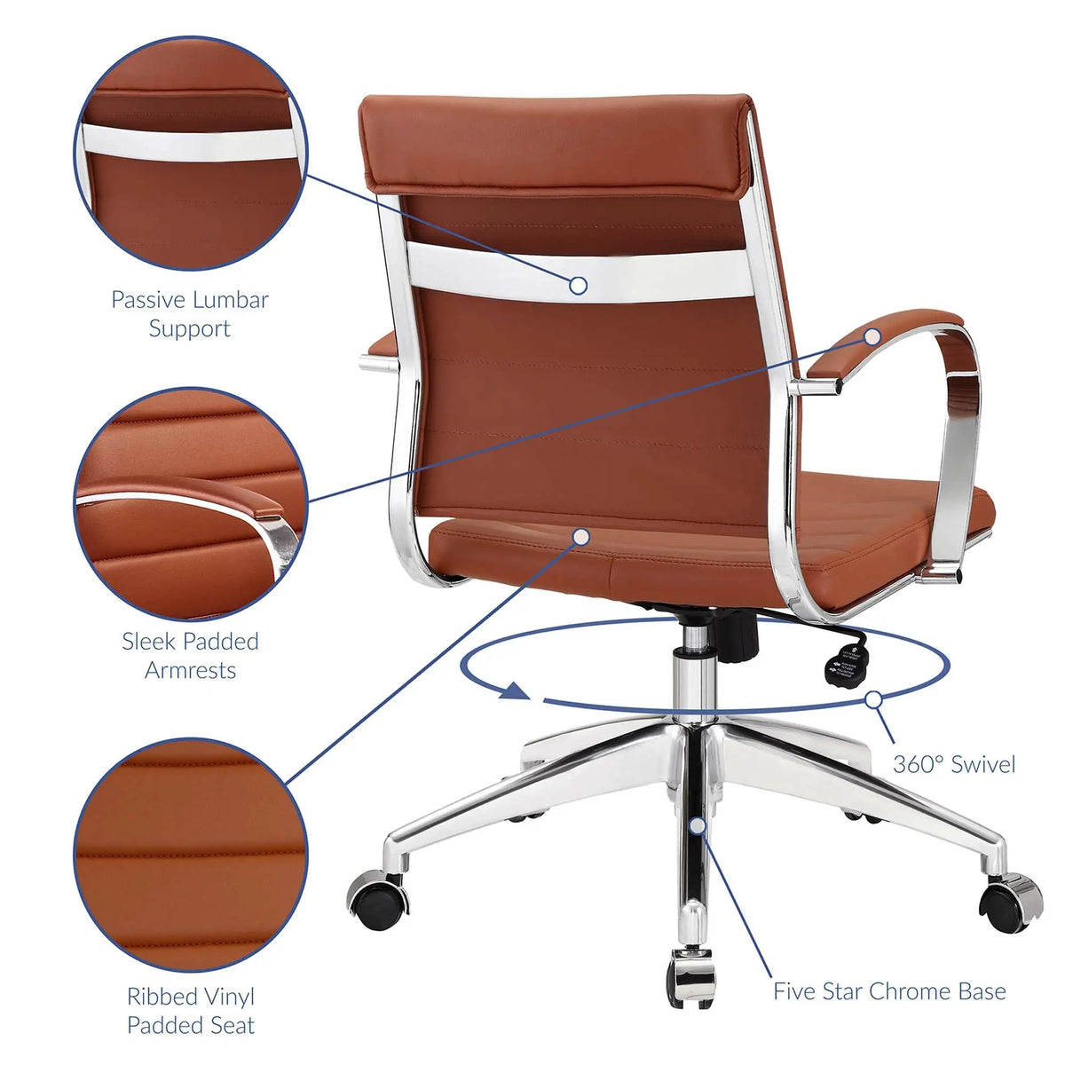 Jive Mid Back Office Chair by Modway by HouseOfZazla