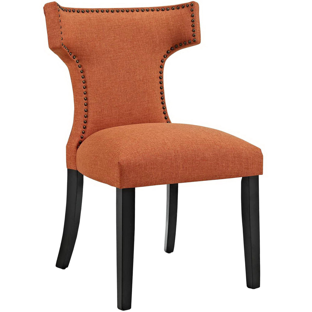 Curve Fabric Dining Side Chair Set of 2 by Modway, photo 12 of 15