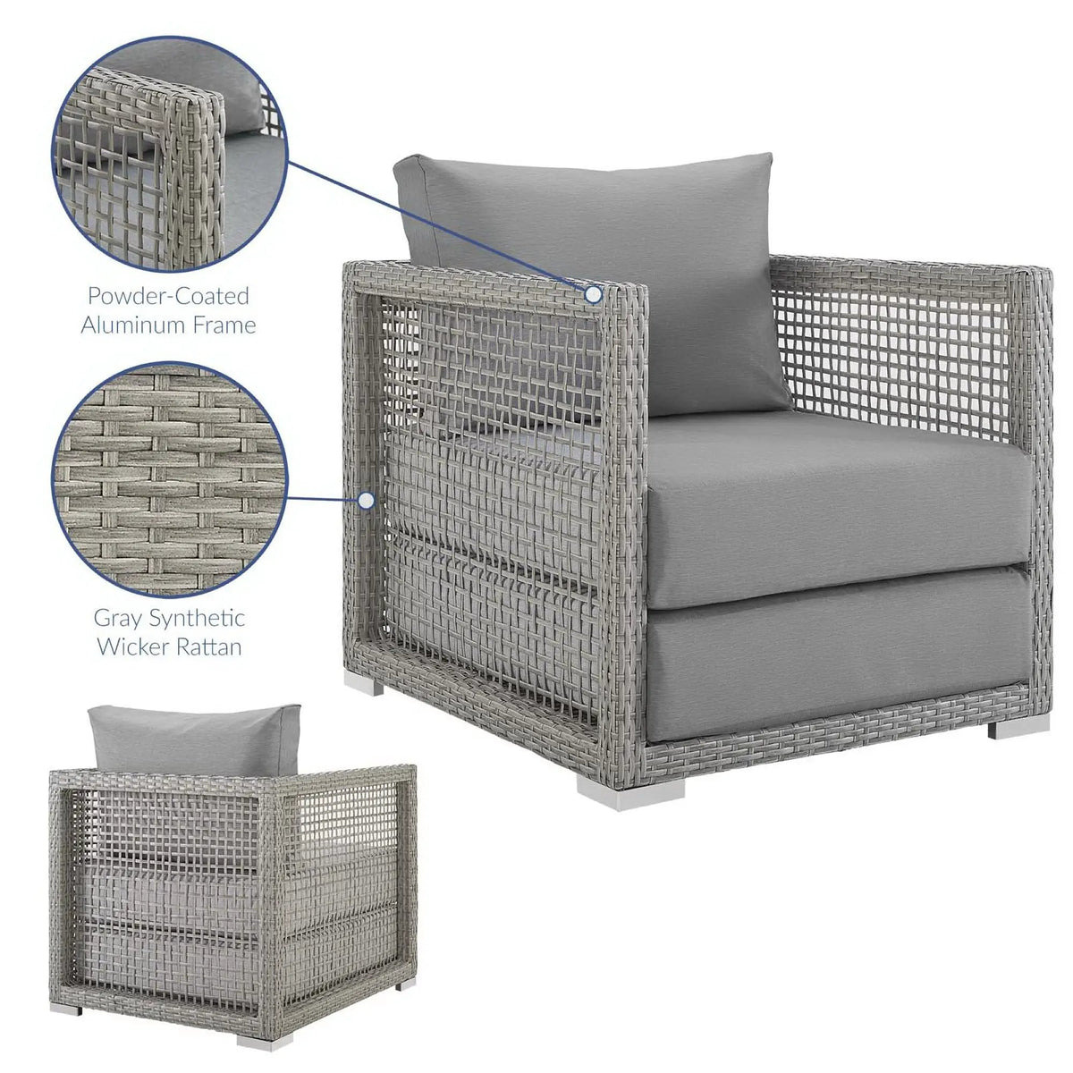 Aura Rattan Outdoor Patio Armchair by Modway by HouseOfZazla