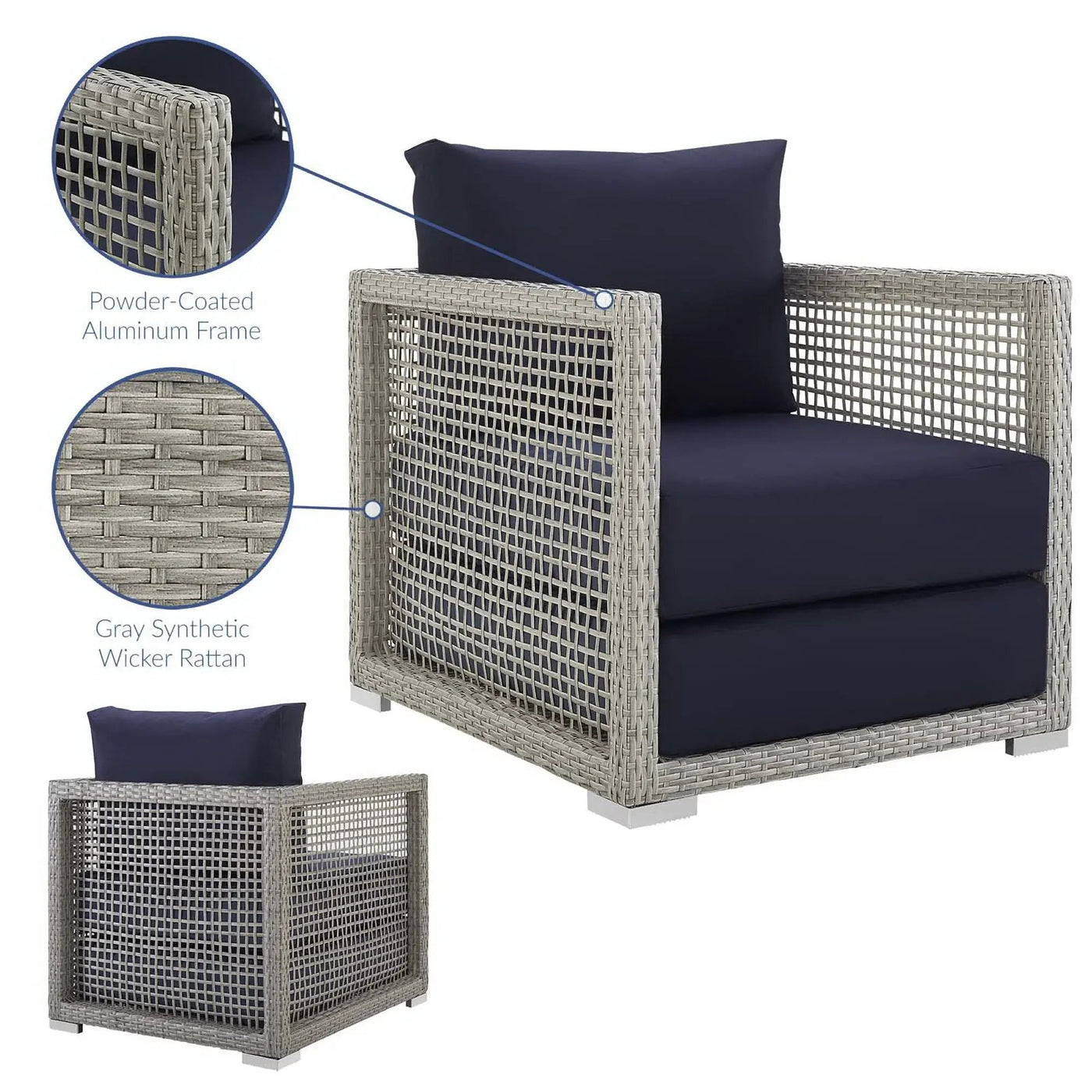 Aura Rattan Outdoor Patio Armchair by Modway by HouseOfZazla
