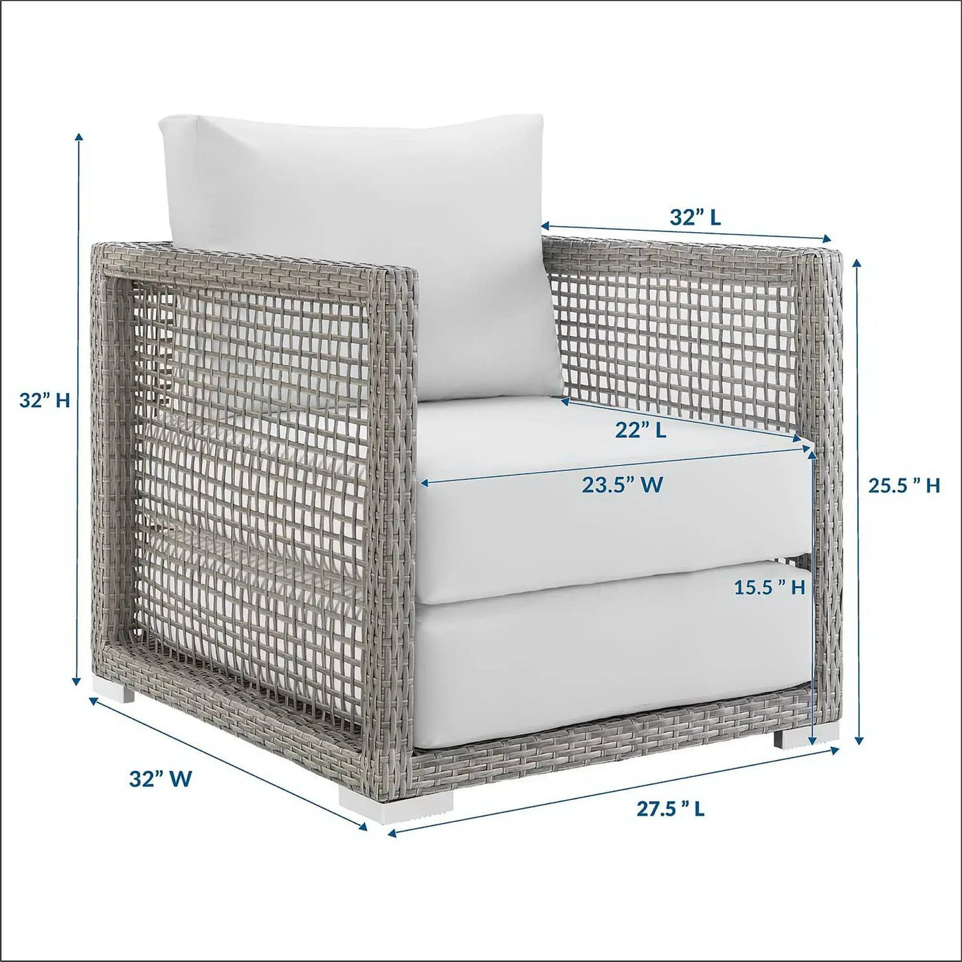 Aura Rattan Outdoor Patio Armchair by Modway by HouseOfZazla