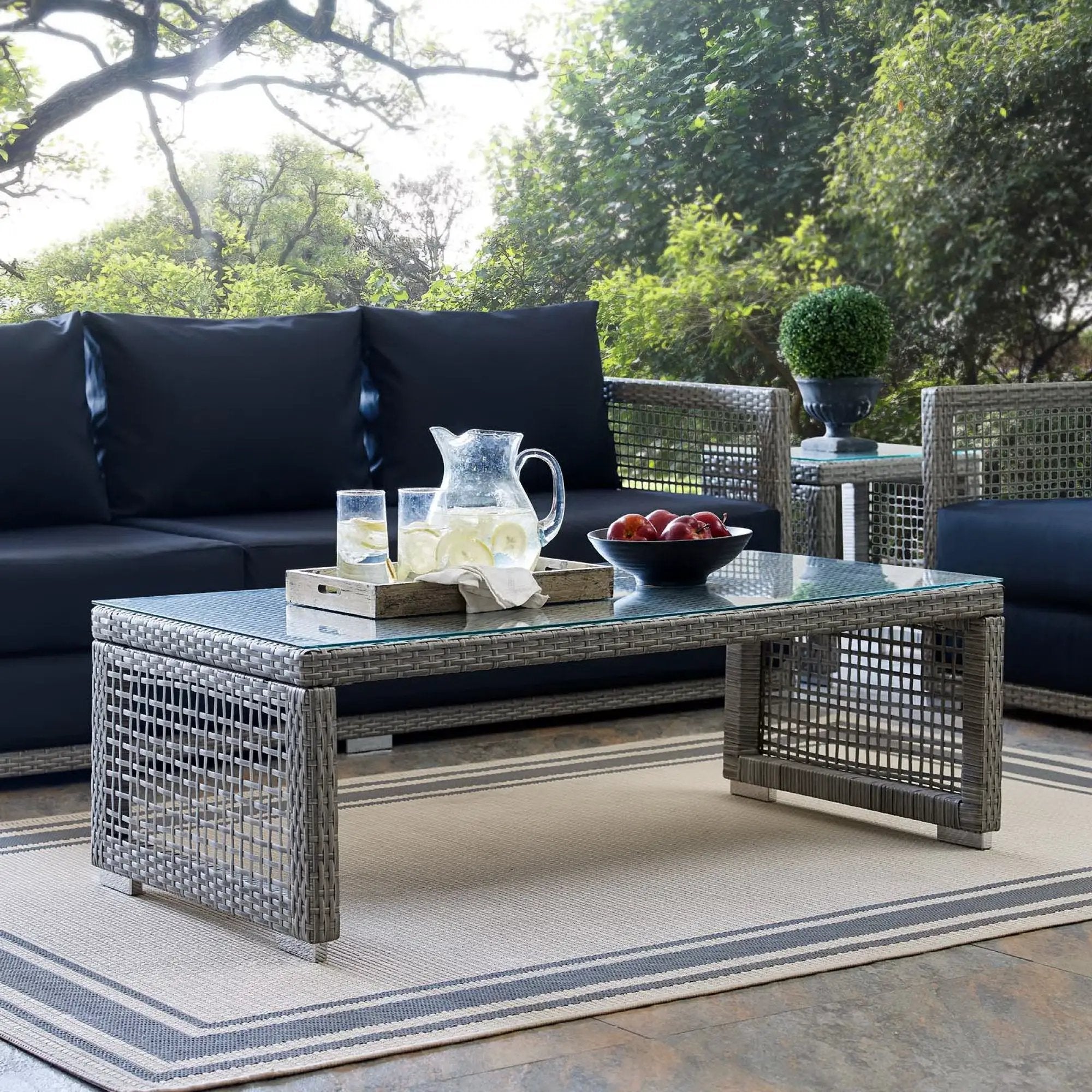 Aura Rattan Outdoor Patio Coffee Table by Modway by HouseOfZazla
