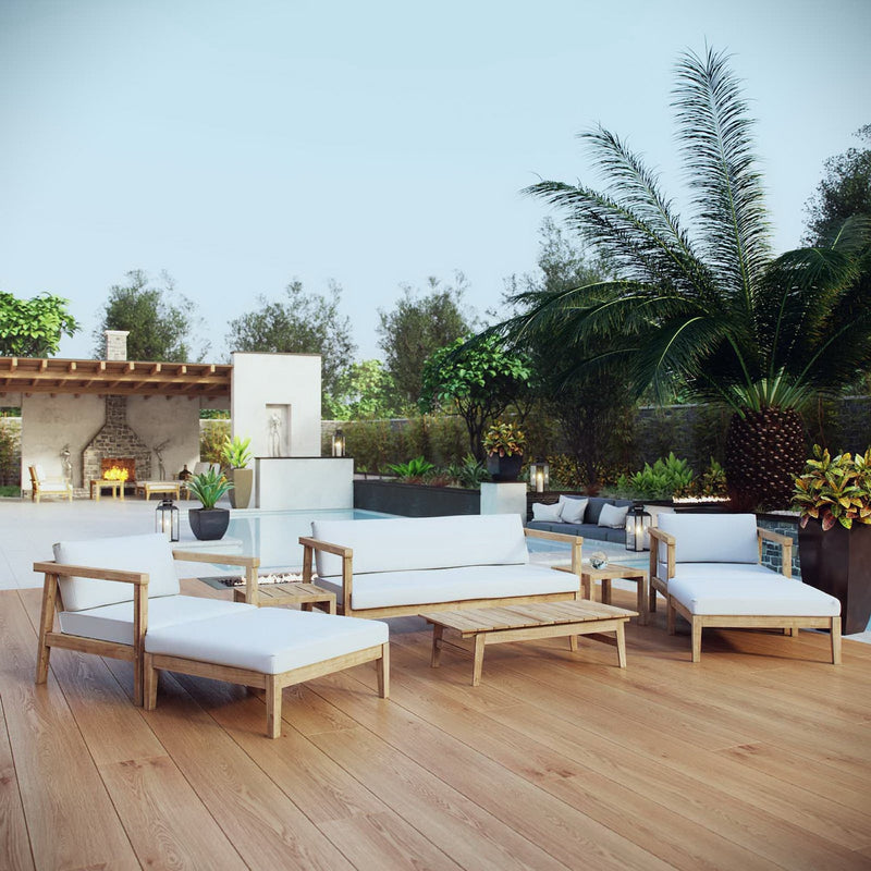 Bayport 8 Piece Outdoor Patio Teak Set by Modway, photo 16 of 16