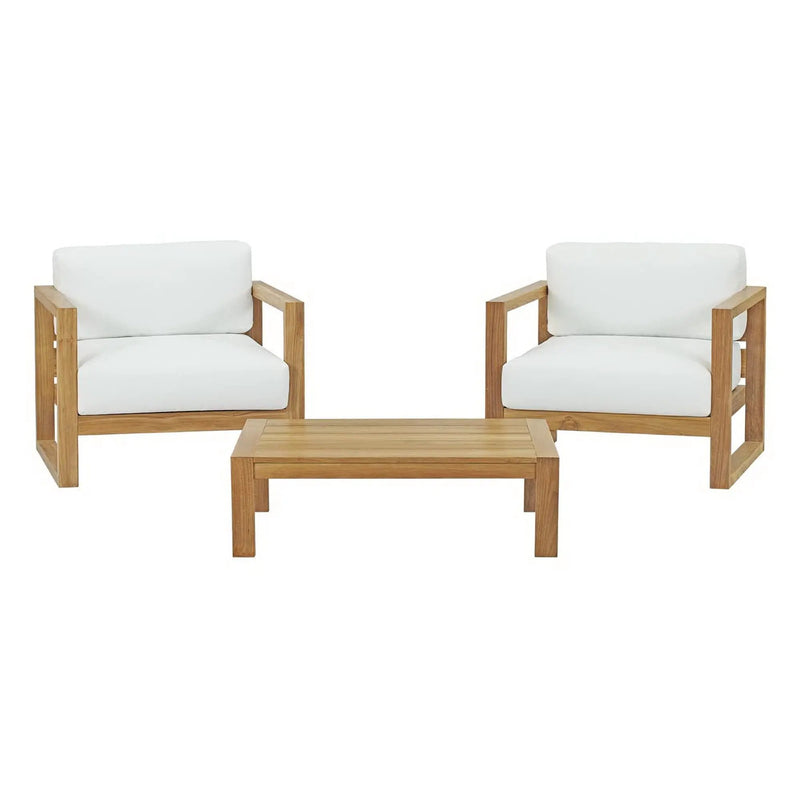 Upland 3 Piece Outdoor Patio Teak Set by Modway by HouseOfZazla