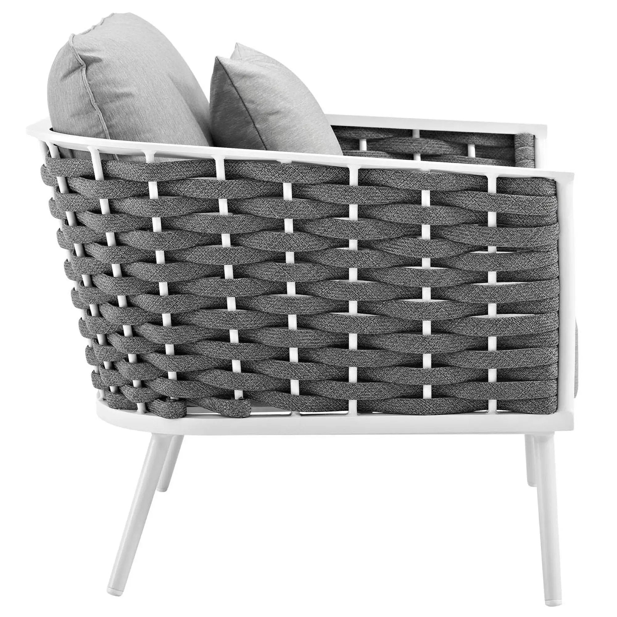 Stance Outdoor Patio Aluminum Armchair Set of 2 by Modway by HouseOfZazla