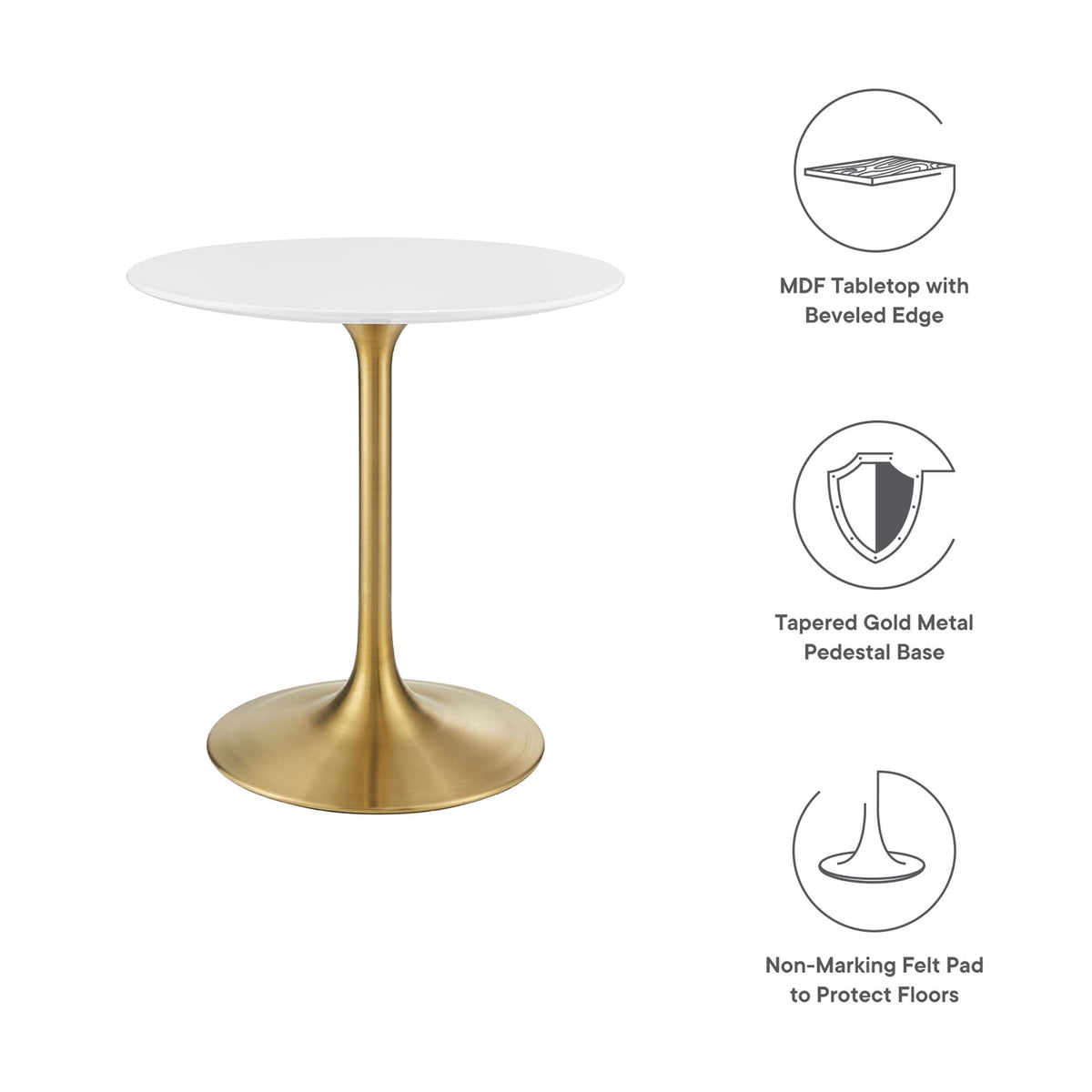 Lippa Round Wood Dining Table by Modway, photo 10 of 63