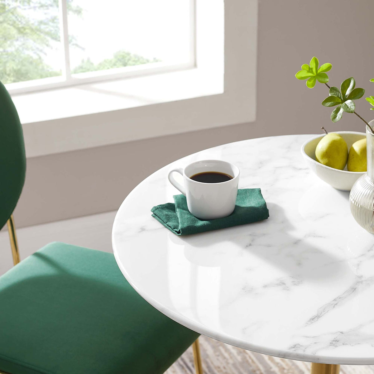 Lippa Round Faux Marble Dining Table by Modway, photo 14 of 62
