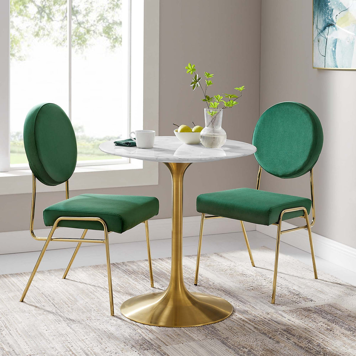Lippa Round Faux Marble Dining Table by Modway, photo 13 of 62