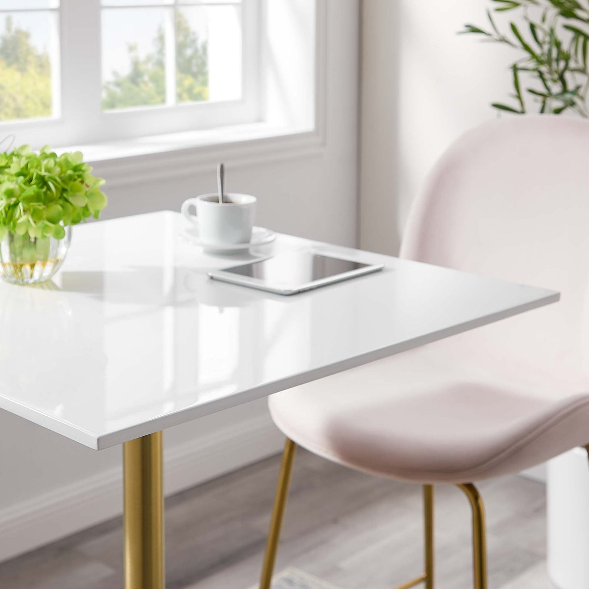 Lippa Square Wood Bar Table by Modway, photo 7 of 14