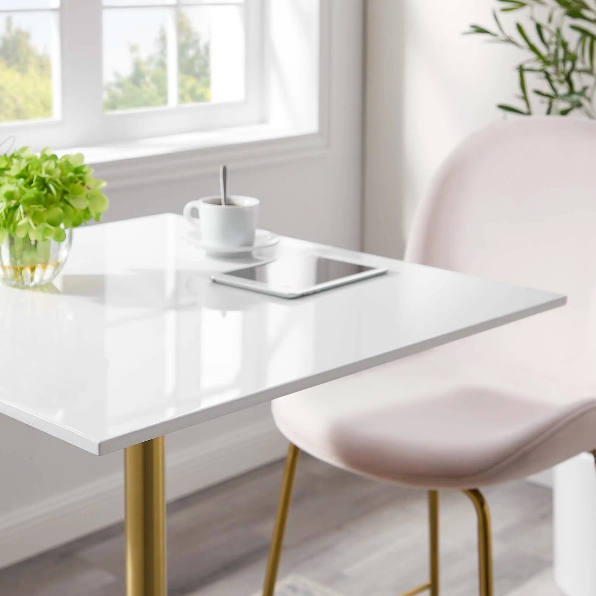 Lippa 28" Square Wood Bar Table by Modway by HouseOfZazla