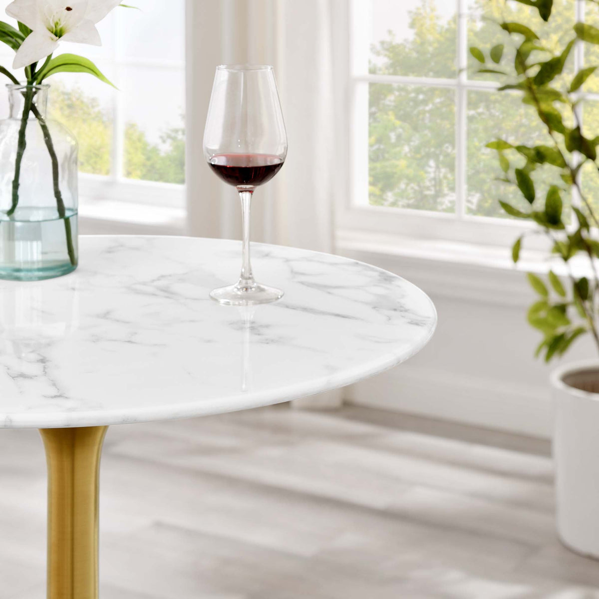 Lippa Round Faux Marble Bar Table by Modway, photo 14 of 40