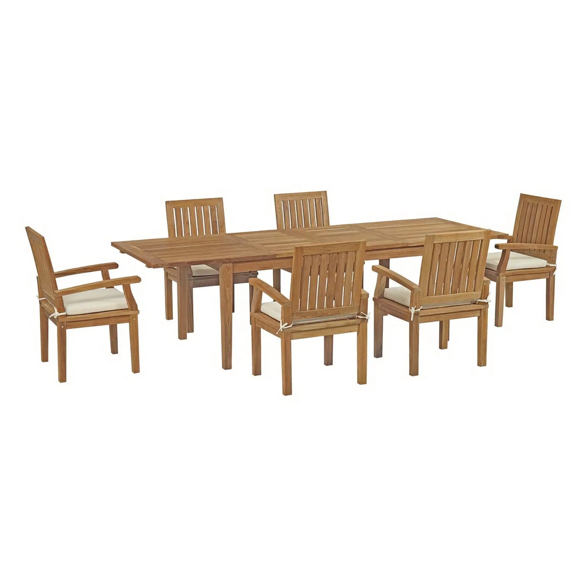 Marina 7 Piece Outdoor Patio Teak Dining Set by Modway by HouseOfZazla