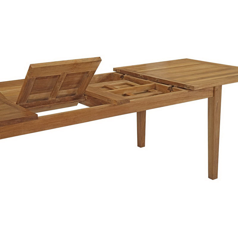 Marina 9 Piece Outdoor Patio Teak Dining Set by Modway - EEI-3281, photo 9 of 10