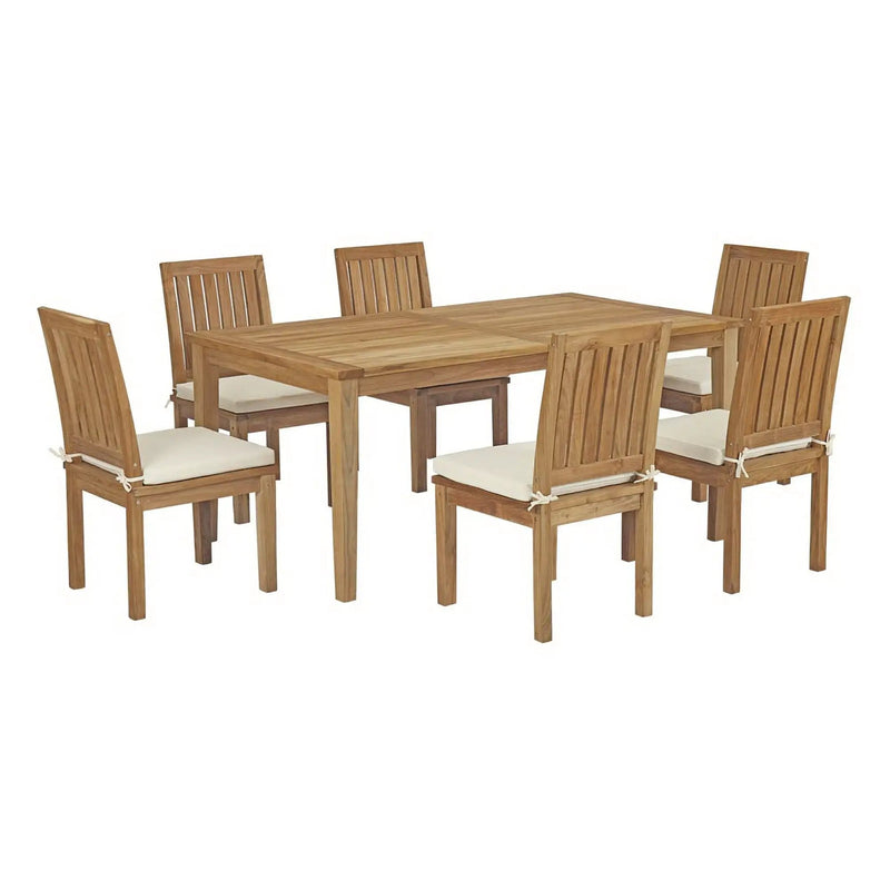 Marina 7 Piece Outdoor Patio Teak Dining Set by Modway by HouseOfZazla