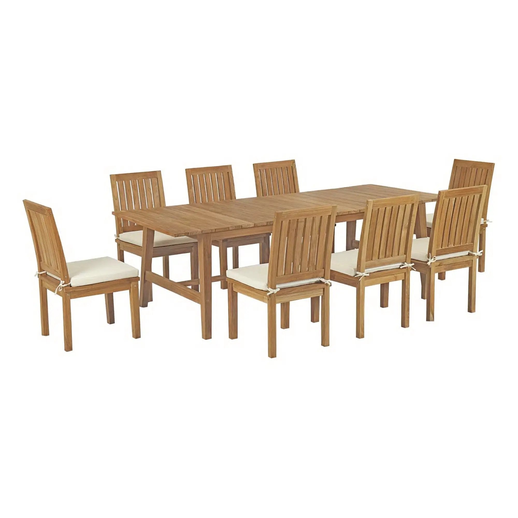 Marina 9 Piece Outdoor Patio Teak Dining Set by Modway by HouseOfZazla
