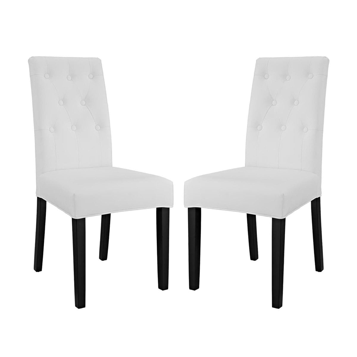 Confer Vinyl Dining Side Chair Set of 2 by Modway