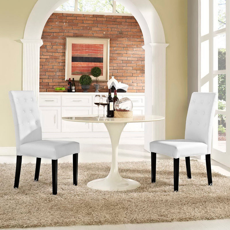 Confer Vinyl Dining Side Chair Set of 2 by Modway, photo 5 of 5