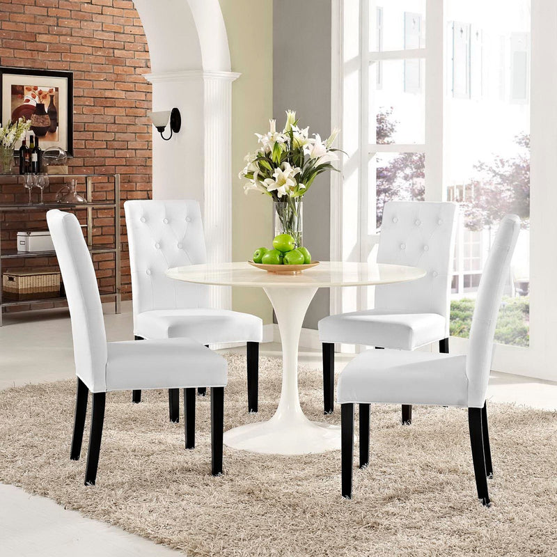 Confer Vinyl Dining Side Chair Set of 4 by Modway, photo 5 of 5