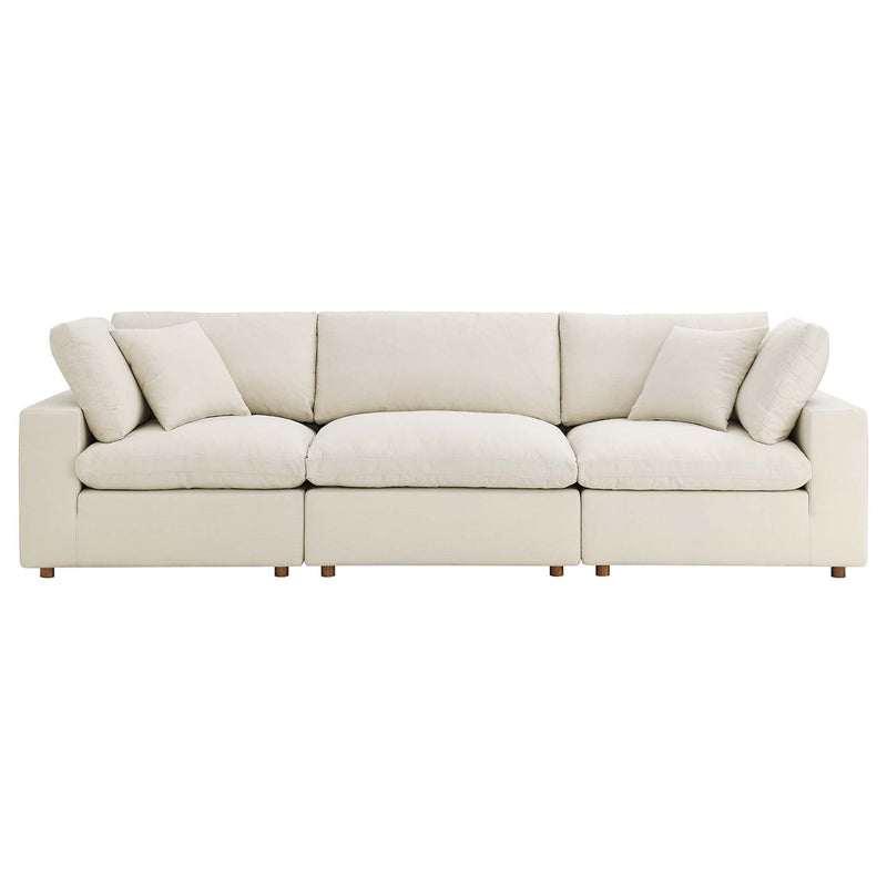 Commix 3 Piece Down Filled Overstuffed Sectional Sofa Set by Modway, photo 13 of 16