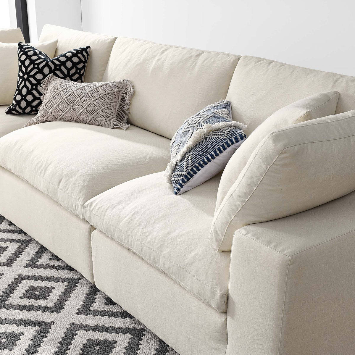 Commix 3 Piece Down Filled Overstuffed Sectional Sofa Set by Modway, photo 16 of 16