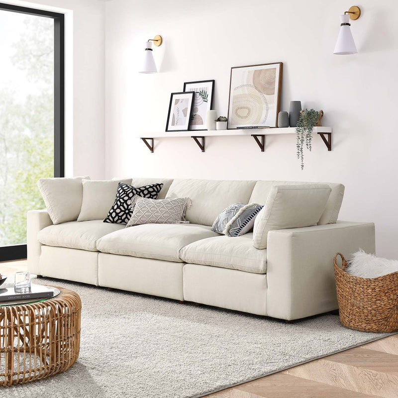 Commix 3 Piece Down Filled Overstuffed Sectional Sofa Set by Modway, photo 14 of 16