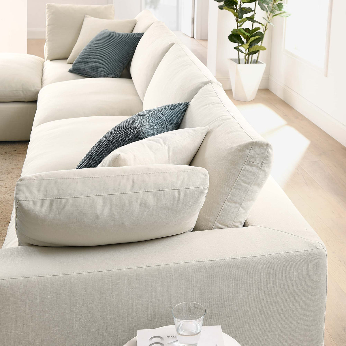 Commix 5 Piece Down Filled Overstuffed Sectional Sofa Set by Modway, photo 18 of 18