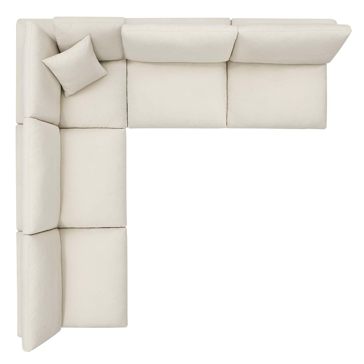 Commix 5-Piece Down Filled Overstuffed Armless Sectional Sofa by Modway, photo 13 of 15