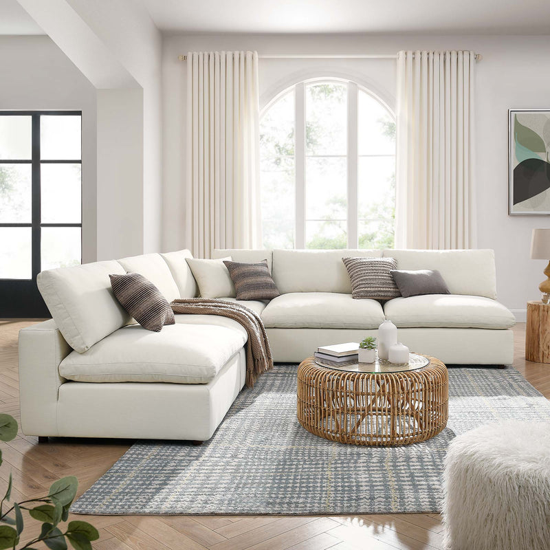 Commix 5-Piece Down Filled Overstuffed Armless Sectional Sofa by Modway, photo 14 of 15