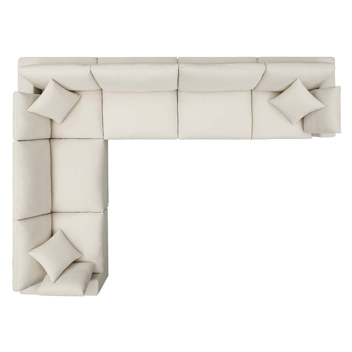 Commix 6 Piece Down Filled Overstuffed Sectional Sofa Set by Modway, photo 3 of 5