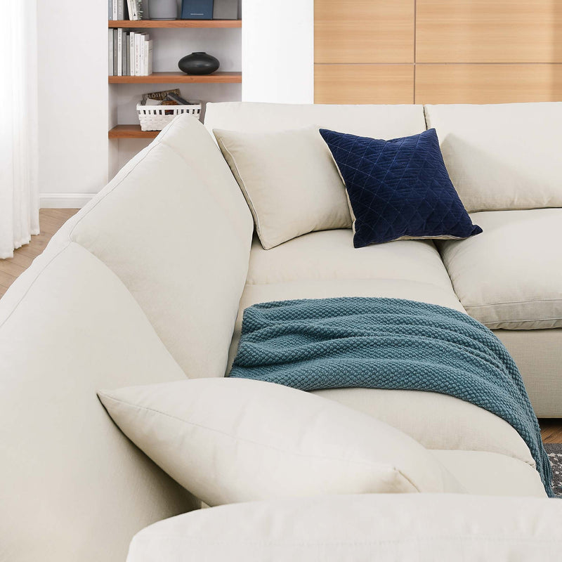 Commix 6 Piece Down Filled Overstuffed Sectional Sofa Set by Modway, photo 4 of 5