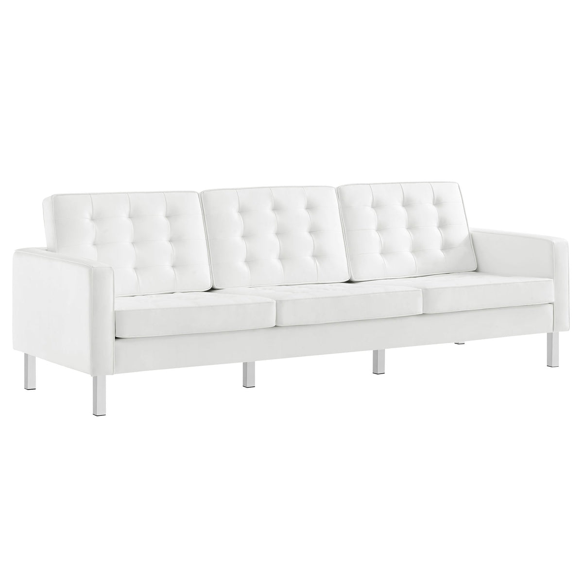 Loft 2-Piece Tufted Vegan Leather Furniture Set by Modway, photo 20 of 21