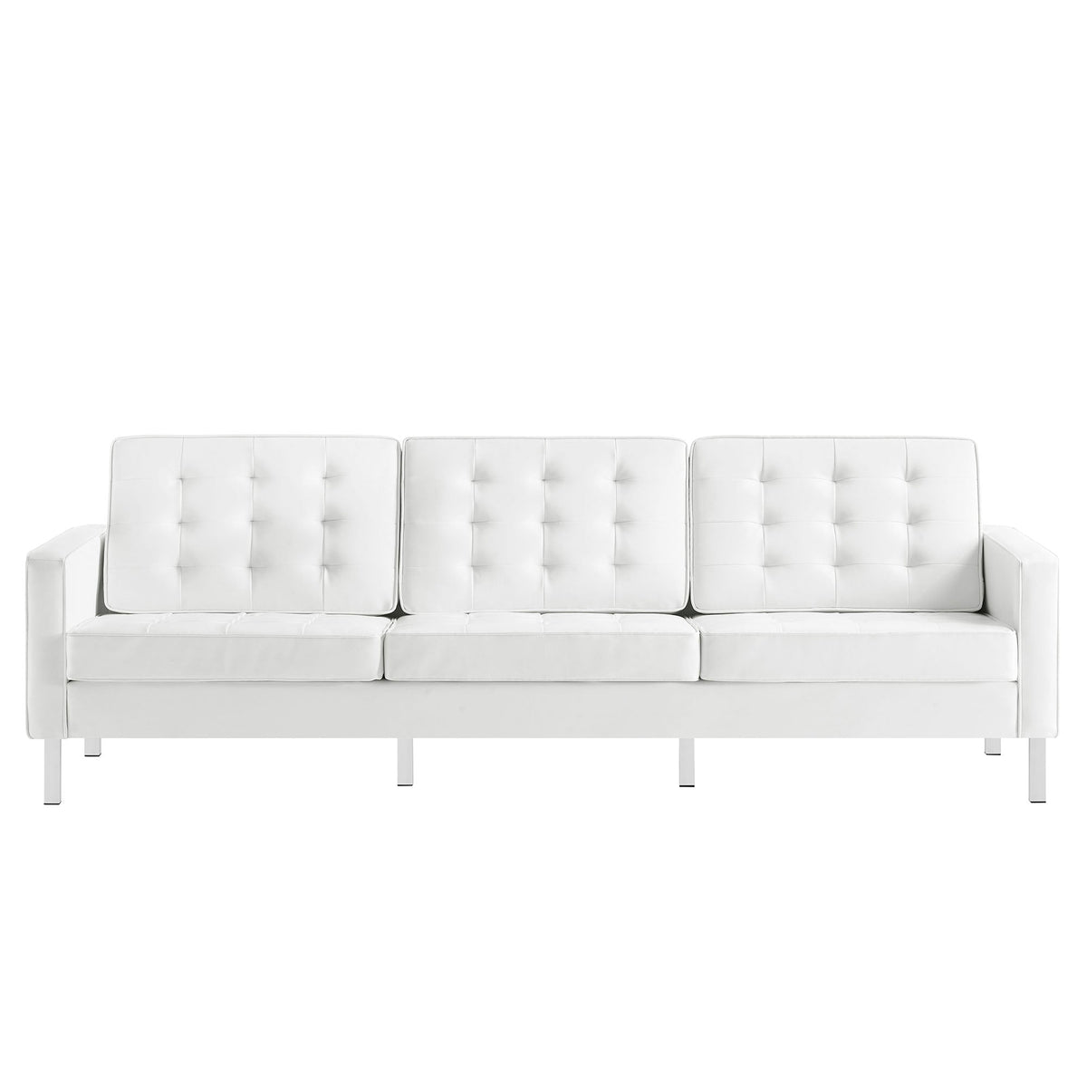 Loft 2-Piece Tufted Vegan Leather Furniture Set by Modway, photo 18 of 21